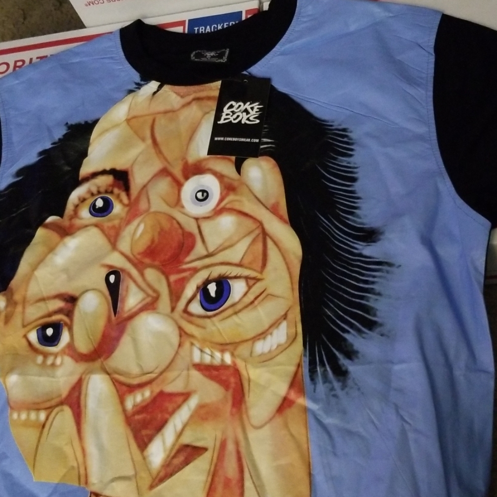 NWT Coke Boys Abstract Portrait Tee